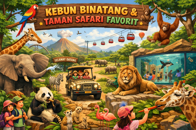 Kebun Binatang & Taman Safari Destinasi Penuh Kejutan