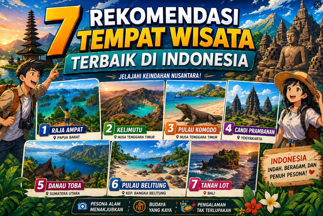 7 Rekomendasi Tempat Wisata
