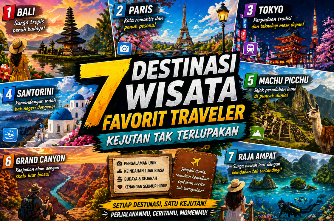 7 Destinasi Wisata Favorit
