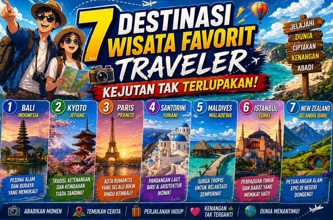 7 Destinasi Wisata Favorit