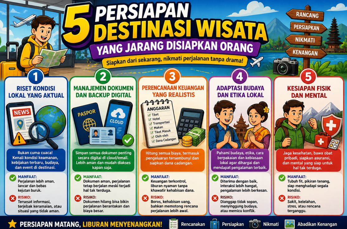 5 Persiapan Destinasi Wista