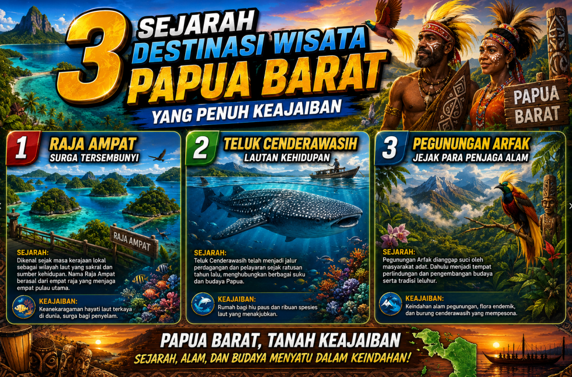 3 Sejarah Destinasi Wisata