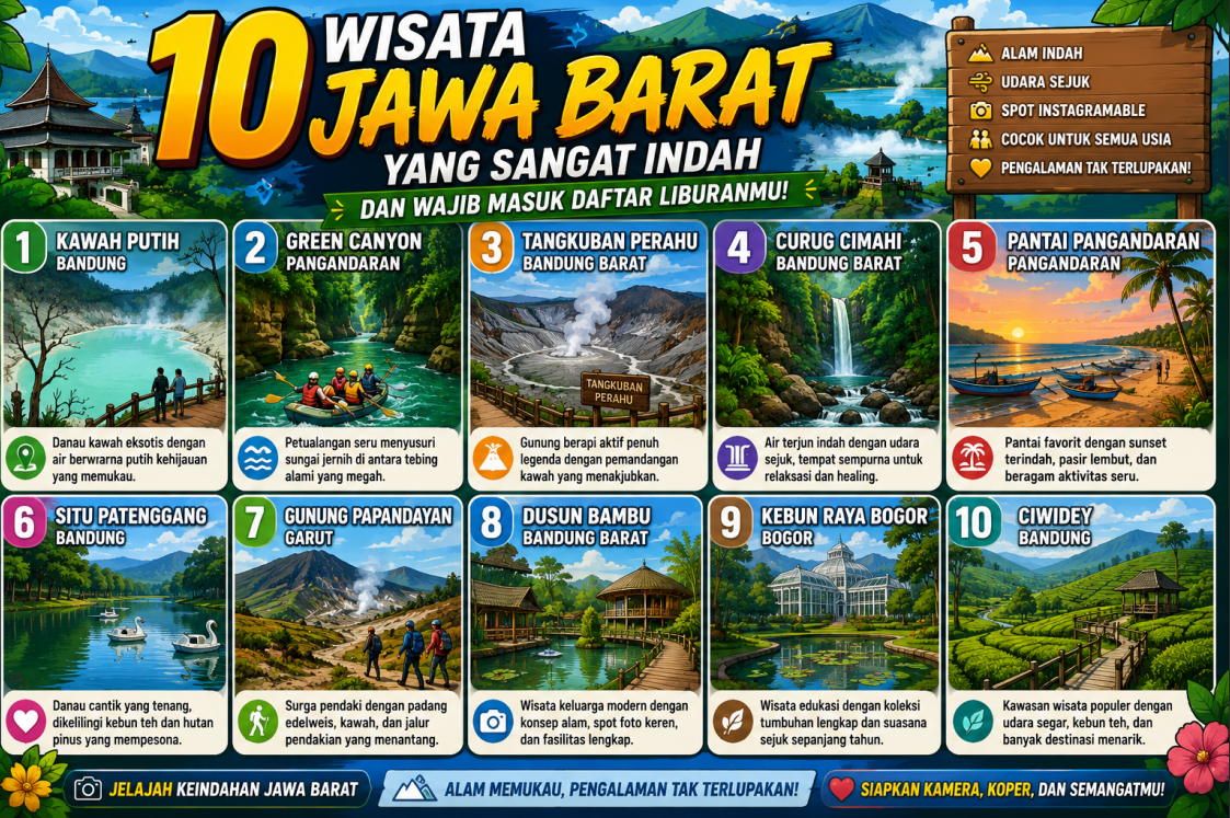 10 Wisata Jawa Barat