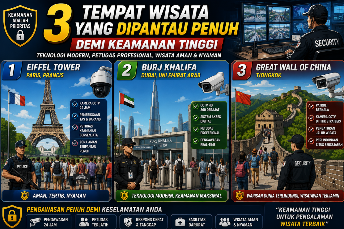3 Tempat Wisata yang Dipantau