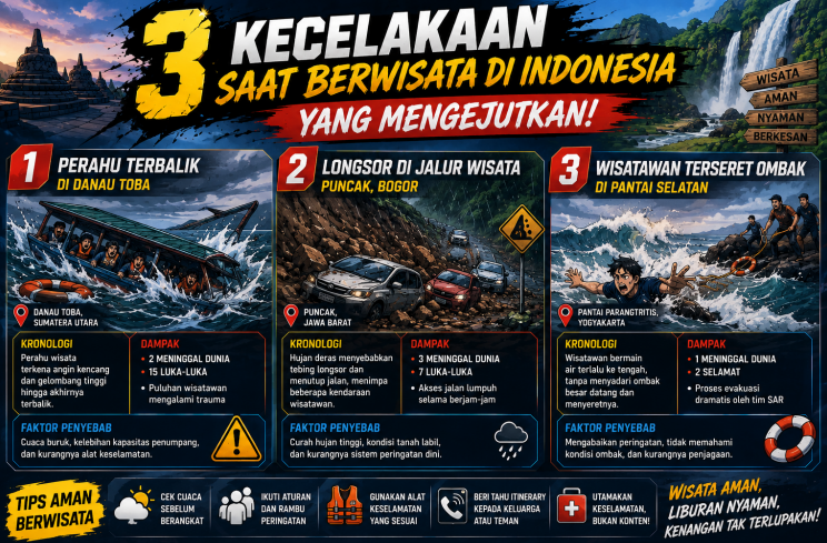3 Kecelakaan Saat Berwisata di Indonesia yang Mengejutkan