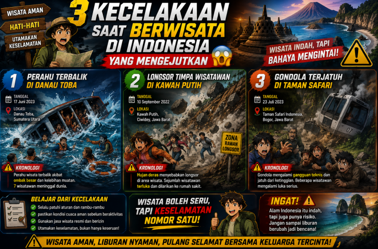 3 Kecelakaan Saat Berwisata
