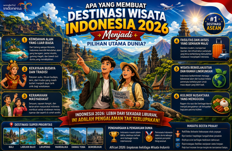 Apa Yang Membuat Destinasi Wisata Indonesia 2026 Menjadi