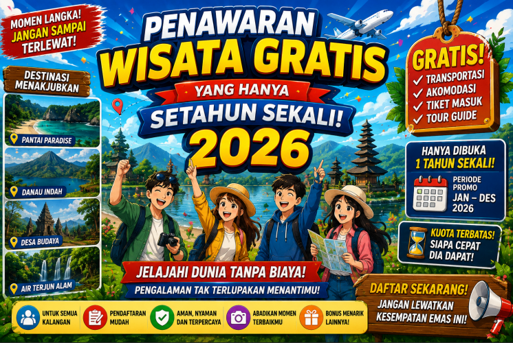 Penawaran Wisata Gratis