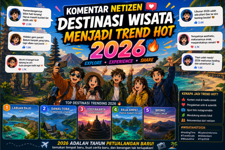 Komentar Netizen Destinasi Wisata Menjadi Trend Hot 2026