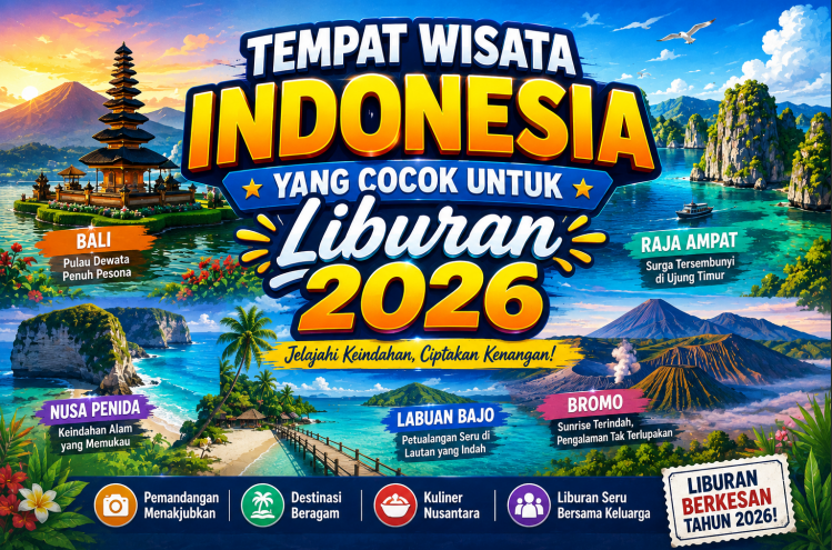 Tempat Wisata Indonesia yang Cocok untuk Liburan 2026
