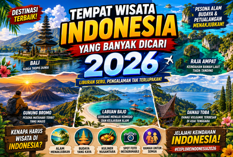 Tempat Wisata Indonesia yang Banyak Dicari 2026