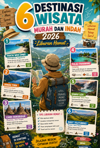 6 Destinasi Wisata Murah