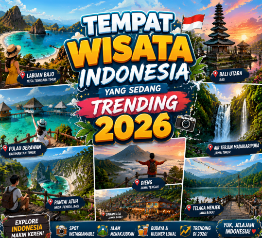 Tempat Wisata Indonesia yang Sedang Trending 2026