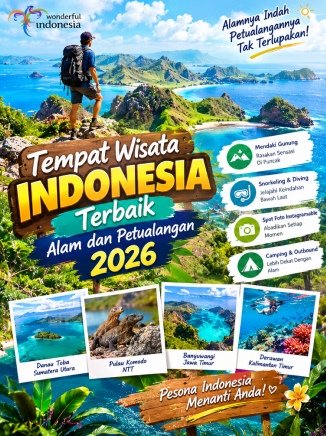 Tempat Wisata Indonesia Terbaik Alam dan Petualangan 2026