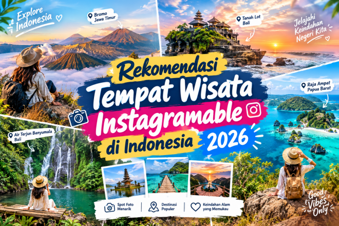 Rekomendasi Tempat Wisata Instagramable di Indonesia 2026