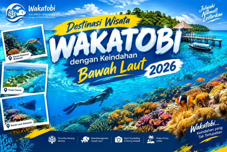 Destinasi Wisata Wakatobi dengan Keindahan Bawah Laut 2026