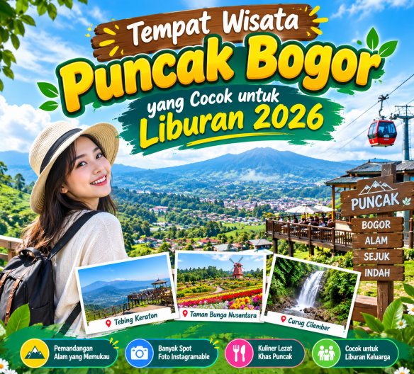 Tempat Wisata Puncak Bogor yang Cocok untuk Liburan 2026