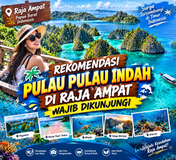 Rekomendasi Pulau Pulau Indah di Raja Ampat Wajib Dikunjungi